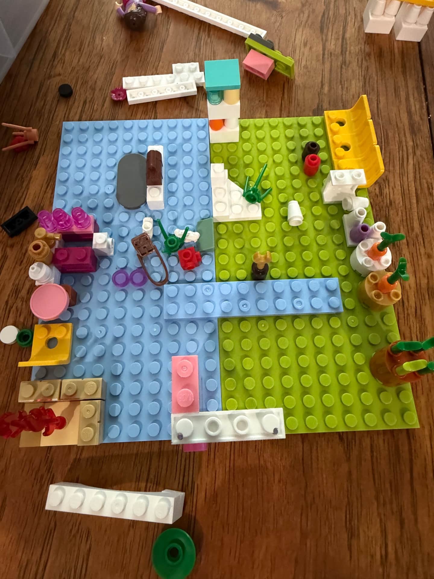 Assorted LEGO Bricks and Baseplates Lot