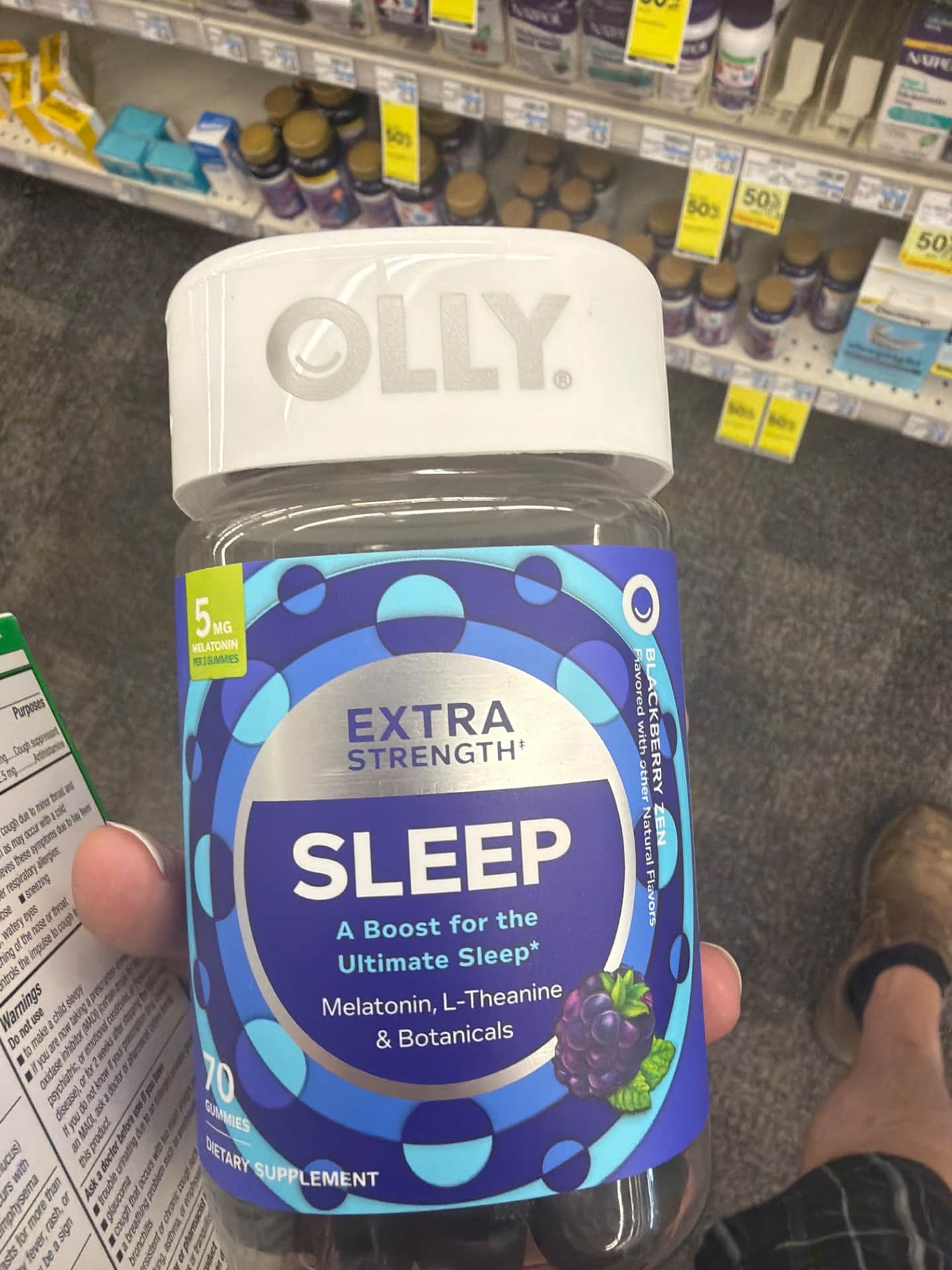 OLLY Extra Strength Sleep Gummies - 50 Count