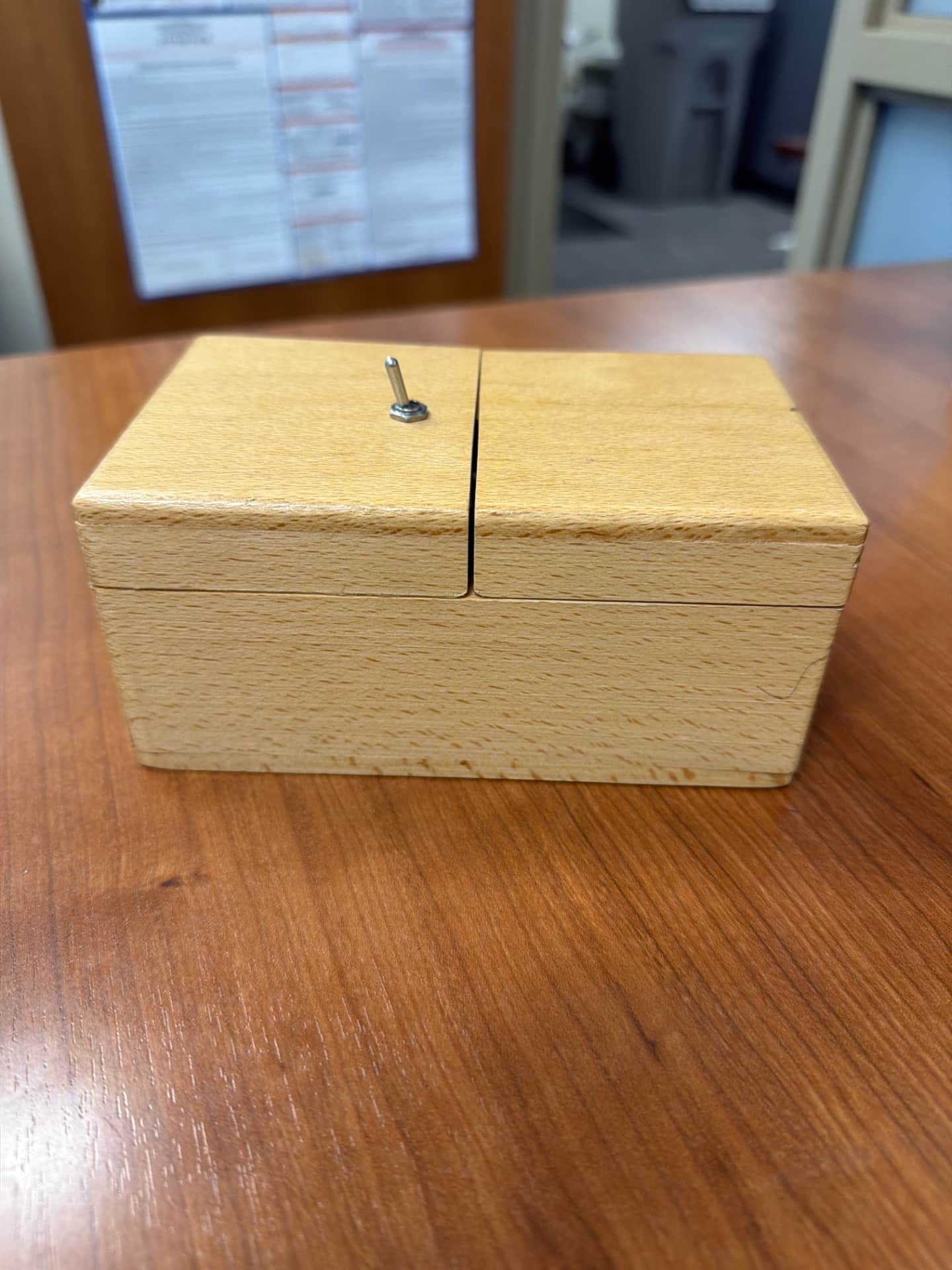 Wooden Useless Box Novelty Toy